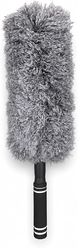 Krafz home Kaliteli Teleskopik Uzatılabilir Mikrofiber Yumuşak Başlıklı Toz Alma Fırçası, Püskülü Bükülebilir Dip Köşe Başlık, Boşluk Temizleme Ve Almak İçin Uzayabilir Fırça