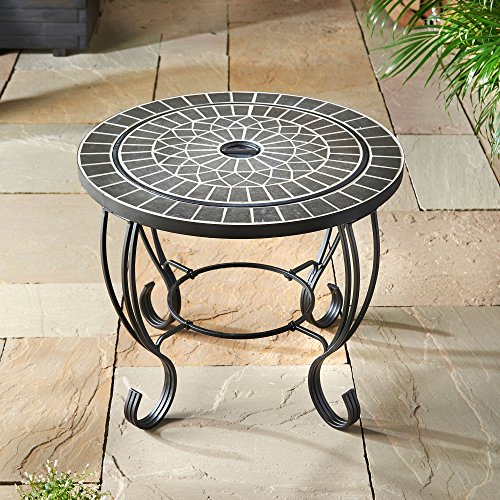Vonhaus Mosaic Fire Pit Coffee Table With Bbq Grill Garden Brazier