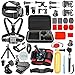 Produktbild SmilePowo Zubehör GoPro Hero 7 Black - Accessories Kit Für Actionkamera GoPro HERO7 Schwarz/White Hero 6 5 4 3 3+, Hero 2018/Session/Fusion, Crosstour, APEMAN, AKASO, SJCAM, Sport Action Kamera