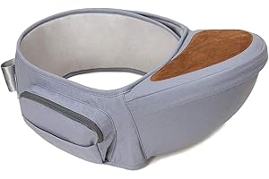 Minetom Baby Hüftsitz Neugeborenes Taille Hocker 4 Tragepositionen Multifunktional Babytrage für Kinder 0-36 Monate