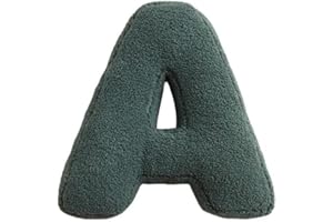 Aixingxing 26 Buchstaben Plüsch Kissen, Niedlich Englisch Alphabet Werfen Kissen Zimmer Couch Dekorative Kissen für Kinderzimmer Sofa Bett Boden Home Decorative (A)