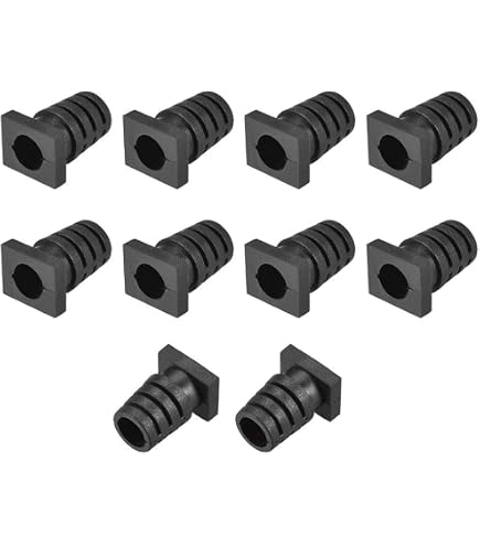 uxcell 15Pcs 6mm Inner Dia PVC Strain Relief Cord Boot Protector Cable Sleeve Hose Black uxcell 15Pcs 6mm Inner Dia PVC Strain Relief Cord Boot Protector Cable Sleeve Hose Black