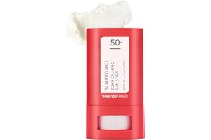 THANKYOU FARMER Sun Project Silky Calming Sun Stick SPF50+ PA++++, Water-Resistant, Matte Finish, Calamine and Centella Asiatica, Korean Sunscreen Stick Face, Travel Size, Korean Sunscreen for Face
