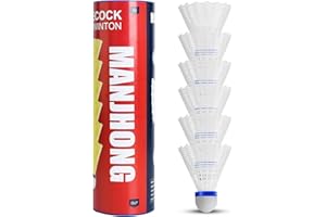 ‎MANJHONG MANJHONG Federbälle Nylon Badminton Bälle für Anfänger, Freizeit, Training, Indoor und Outdoor Spiele