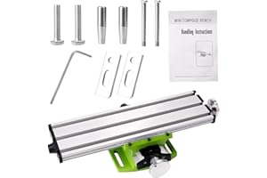 MYSWEETY Mini Multifonction Fraisage Table de Travail Fraiseuse Composite Perçage Table de Coordonnées 310x90 mm,CNC Milling Working Table Diapositive