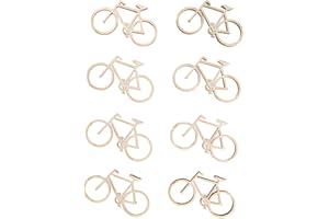 Rayher Embellissements «Vélo», en bois, naturel, 8 pces., 4,8X2,8cm, décorations, table, cartes, scrapbooking-46690505