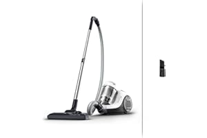 ‎ROWENTA Rowenta Swift Power Cyclonic Bodenstaubsauger ohne Beutel, 900 W Motor, großer Staubbehälter 1,2l, 77 Dezibel, 7,6 m Reinigungsradius, ergonomischer Tragegiff, Staubsauger beutellos, weiß, RO2917