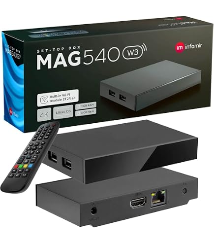 MAG 520w3 Original Infomir & XstreamTec Linux 4K IPTV Set Top Box  display picture 1