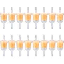Filtre à Essence Ligne 1/4" ID – Compatible Briggs Stratton 298090, Tondeuse, Générateur, Pack De 3 Filtres + 6 Pinces - 11