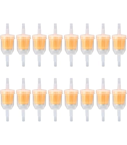 Lot De 10 Filtres à Essence Transparents Pour Moto & Scooter - Tuyau 4mm | Filtre Carburant Universel 60 Microns