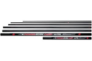 Nytro Power Edge Carp 80 Margin 8m +2 Kit | Powerful Carp Margin Pole | Fully Bushed and Pre-Fitted 2 Kit | Nytro Roller Puller | Reinforced Sections | Extra Thick Walls | Put-Over Joints | 20400011