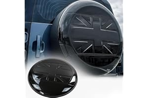 FENQING-Y Bandiera Texture Santorini Nero ABS Copertura Della Ruota Della Ruota Adatta per Land Rover Defender 90 110 130 2020-2023