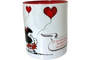 DrMugCollection TAZA MAFALDA ¿VOLAMOS MÁS ALTO?. Taza de Cerámica de 350ml