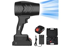 CHENRI Seese Cordless Leaf Blower, Turbo Jet Blower Leaf Blower, Electric Cordless Leaf Blowers 300000RPM Handheld Leaf Blowers, Portable Handheld Blowers with 21V 1500mAh Battery for Lawn, Car, Outdoor