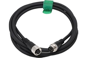 HangTon Cavo M12 8 pin femmina a 8 pin maschio codificato A per attuatore industriale impermeabile Profibus Automazione Sensore Cognex Camera 60 cm