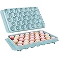 Ice Cube Trays with Lids for Freezer, 33 Sphere Ice Cube Tray with Easy Release for Iced Coffee or Ice Drinks, Ice Tray with Lids Ice Cube Mold for Reusable Ice Cubes for Ice Bucket