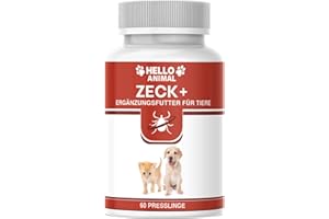 HELLO ANIMAL NEU: HelloAnimal® Anti ZECKEN Presslinge für Hunde und Katzen mit Sofortwirkung – natürliche Behandlung für Ihr Haustier – Schutz hochwirksam