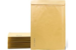 SIDI GLOBAL MARKET Sobres Acolchados, Sobres de Burbujas, Sobres Acolchados de Burbujas Kraft con Cierre Autoadhesivo, Bolsas para Envíos de Ropa, Sobres Acolchados Kraft - SIDI (350x470mm, 10 uds)