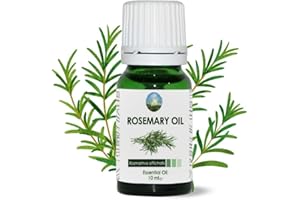 NPOW Rosemary Essential Oil - Natural Rosemary Oil for Hair Growth, Skin, Hair Care, Scalp, Diffuser Humidifier, Scented Aromatherapy Oils, Pure Essential Oils for Candle Making - 10ml