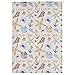 Produktbild MR FANTASY Mode Japanische Noren Türgarn Vorhang Tapisserie Baumwolle Leinen Raumteiler für Küche - Meer Kreaturen 85x120cm