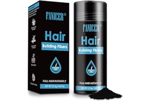 NAILPRETTY Faser-Haarpulver, Streuhaar für volleres Haar in Sekunden, Haarfasern zur Haarverdichtung, Schütthaar bei Haarausfall Unsichtbar ansatzpuder für Frauen Männer, Schwarz