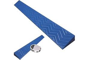 Yqyc Bordsteinrampe Für Den Innenbereich Für Rollstuhl-Roller-Kehrroboter Mit Schwelle, Für Fahrrad, Rollstuhl, Reinigung, Roboter, Garage, Lager (Color : Blue, Size : Height 2.5cm)
