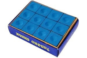 Wolike Craie Pionnier Snooker & Pool, Bleu, Boîte de 12