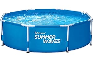 SUMMER WAVES Ehlis Piscina Tubular Circular - 244x76 cm - con depuradora - 3.032 litros