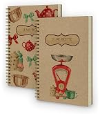 Clever Fox Libro Ricette Vuoto Da Compilare – Quaderno Spirale Per Raccolta Ricette Di Famiglia – Diario Cucina Con Pagine Numerate E Adesivi – Regalo Per Appassionati Di Cucina (23,6x28,4 Cm)