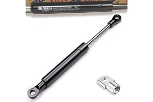 Amortiguador universal de gas amortiguador resistente con cabezas de ojo fuerza de 100 N a 2000 N, longitud abierta de 150 mm a 1000 mm, sistema de soporte de elevación AUTORCE (600 (N), 650 mm)