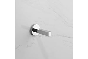 ‎KEUCO KEUCO Edition 90 Ersatzrollenhalter, ohne Bohren, Made in Germany, Metall verchromt, inkl. Klebeset und Schraubset, Toilettenpapierhalter zum Kleben oder Schrauben