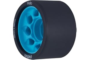 RIEDELL Radar Halo 59mm Roller Skate Wheels 4 Pack - Charcoal/Black 101a