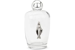 NKlaus 100ml Weihwasserflasche aus Glas motiv Figur Empfängnis 11x6x4 cm Wallfahrt 14354