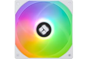 THERMALRIGHT Wentylator chłodzący CPU TL-C12RW-S V2 PWM do obudowy, 4-pinowe złącze PWM, komputer z panelem ARGB, prędkość 1500 obr./min, wentylator odwrócony do chłodzenia komputera (120 mm, biały)