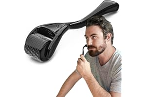 VZUHSW Rouleau à Billes de 0,5 mm, Derma Roller, Rouleau de Croissance à Perles, Rouleau Micronéedling, Rouleau à Beard Roller, Dermaroller Visage, Roller Micro Aiguille, Anti-Rides, Anti-âge