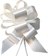 Yulakes Décoration Voiture Mariage - 9 Fleurs Soie Et Tulle Organza Rose Pour Couple De Mariés