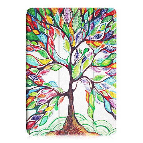 Fintie iPad 9.7 Zoll 2017 Hülle – Ultra Schlank Superleicht Ständer Smart Shell Case Cover Schutzhülle Tasche mit Auto Schlaf / Wach Funktion für Apple iPad 2017 Neue Modell, Liebesbaum - 9