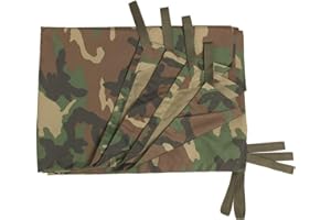 Mil-Tec Multi-Purpose Tarpaulin, Aluminium, Woodland, Standard Size