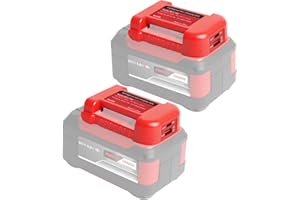 QUPERR 2-pakowy adapter baterii, ładowarka USB kompatybilna z systemem akumulatorów Einhell Power X-Change 18V, podwójna ładowarka USB do telefonu z szybkim ładowaniem typu C (tylko adapter)