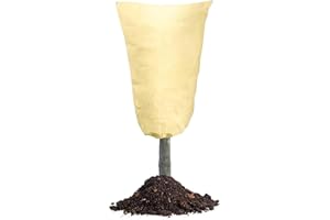 TOBENGDA Zimowa ochrona roślin doniczkowych, 120 x 180 cm, ochrona roślin na zimę, 80 g/m², włóknina, beżowa, odporna na mróz, do palm, drzewa cytrynowego, 1 sztuka