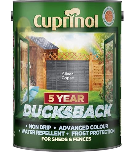 Cuprinol Quick Drying Cladding & Fence Paint – Opaque Rustic Walnut, 10 Litres