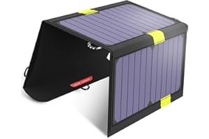X-DRAGON Solar Ladegerät 20W 2-Port USB Faltbar SunPwer Solar Panel Handy Ladegerät für iPhone, Andriod Smartphone, Tablets, iPad, Samsung usw