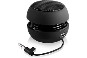 Bindpo Mini högtalare, 3,5 mm mini infällbar resehögtalare med USB-kabel för MP3, , PC etc.