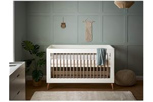 Obaby, Maya Cot Bed, White with Natural