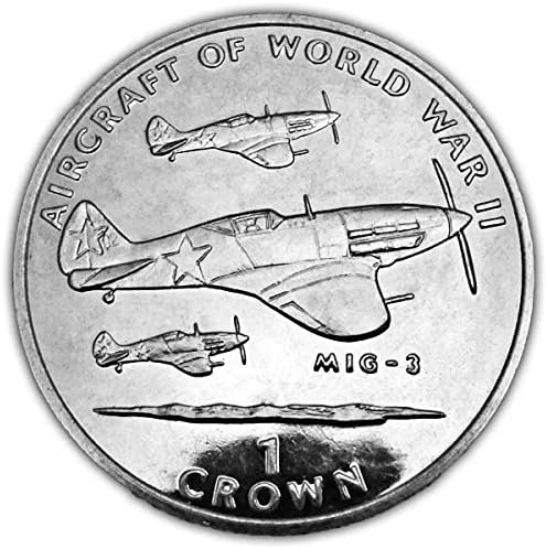 Isle of Man 1995 Aircraft of WWII - Mig-3 Unc. Cupro Nickel Coin