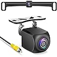 HD Backup Camera,Metal Housing 170 Degree Wide View Angle License Plate Rear View Camera for Car,Clear Night Vision IP69 Waterproof Rearview Universal Reverse Cam Kit for Vehicle SUV RV Pickup