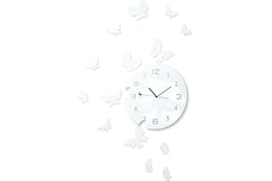 FLEXISTYLE Zegar ścienny, akryl, biały, 30 cm