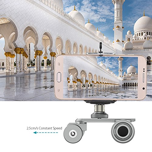 Andoer Kingjoy PPL-06 motoris     lectrique 3 roues vid  o poulie voiture Dolly Rolling Slider Skater pour Canon Nikon Sony DSLR cam  ra   Clip support Smartphone pour iPhone 7 7s 6 6s Samsung Huawei