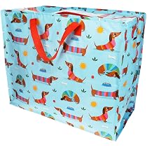 Rex London Snackdosen 3er Set – Dackel-Motiv, Kunststoff, Ineinander Stapelbar