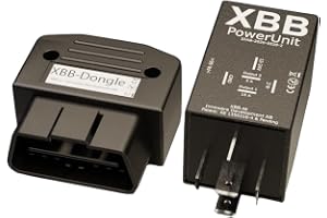XBB OBD-II Dongle & PowerUnit Smart Ljusstyrning 12/24 V | Plug & Play-installation | Styr upp till 4 PowerUnits | CAN Bus-kompatibel